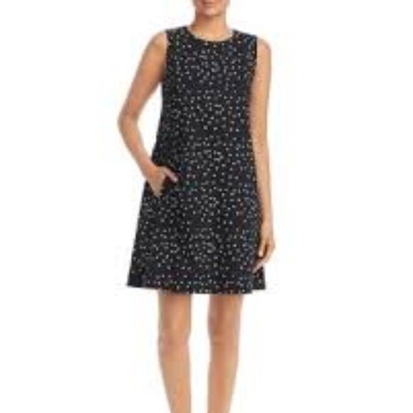 Eileen Fisher Dresses & Skirts - Eileen Fisher 100% Organic Cotton Dot Print Dress Black and White Size M